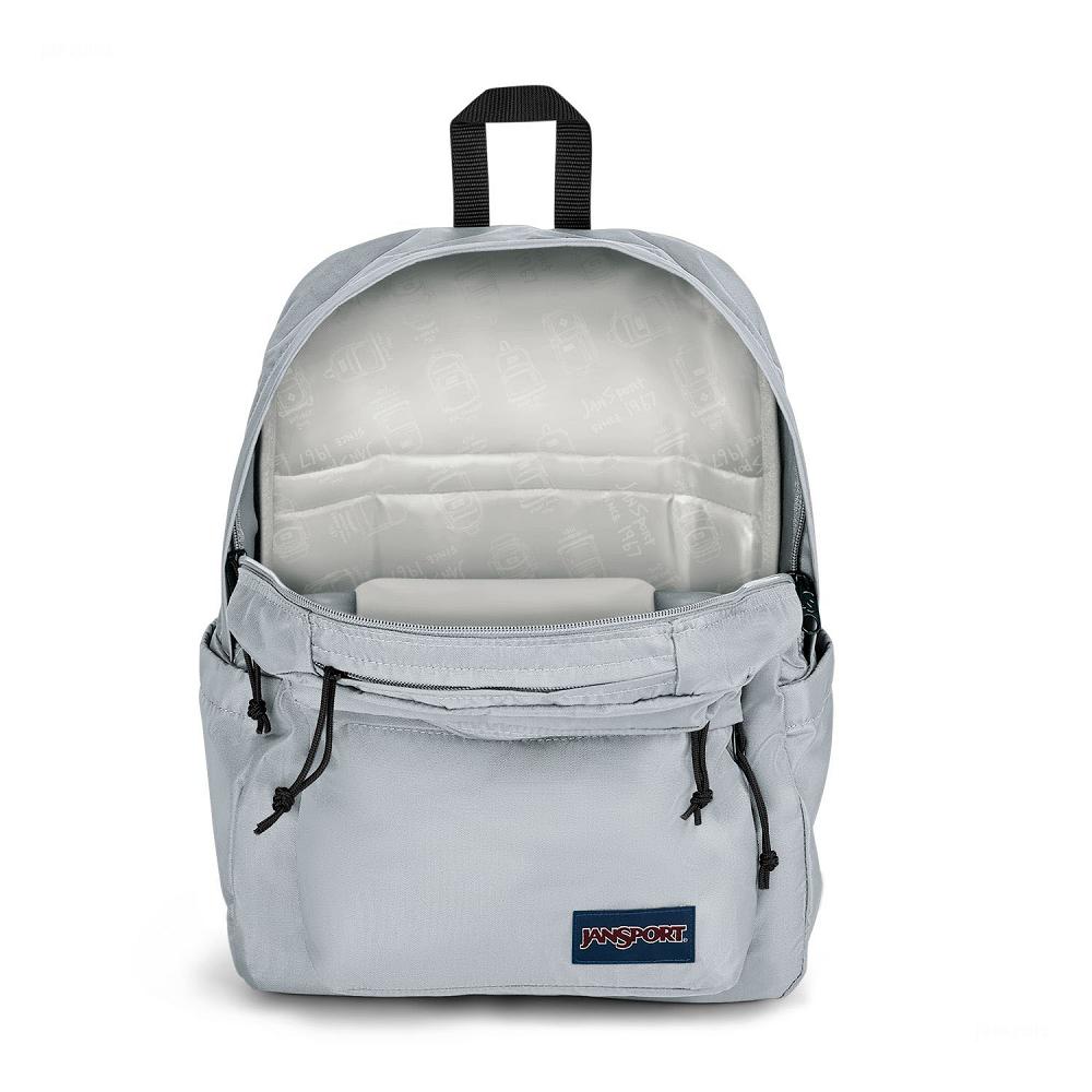 Sac à Dos Scolaire JanSport Double Break Grise | BBK-07984257